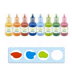 Djeco 8 Botes De Tempera De Colores Clearance