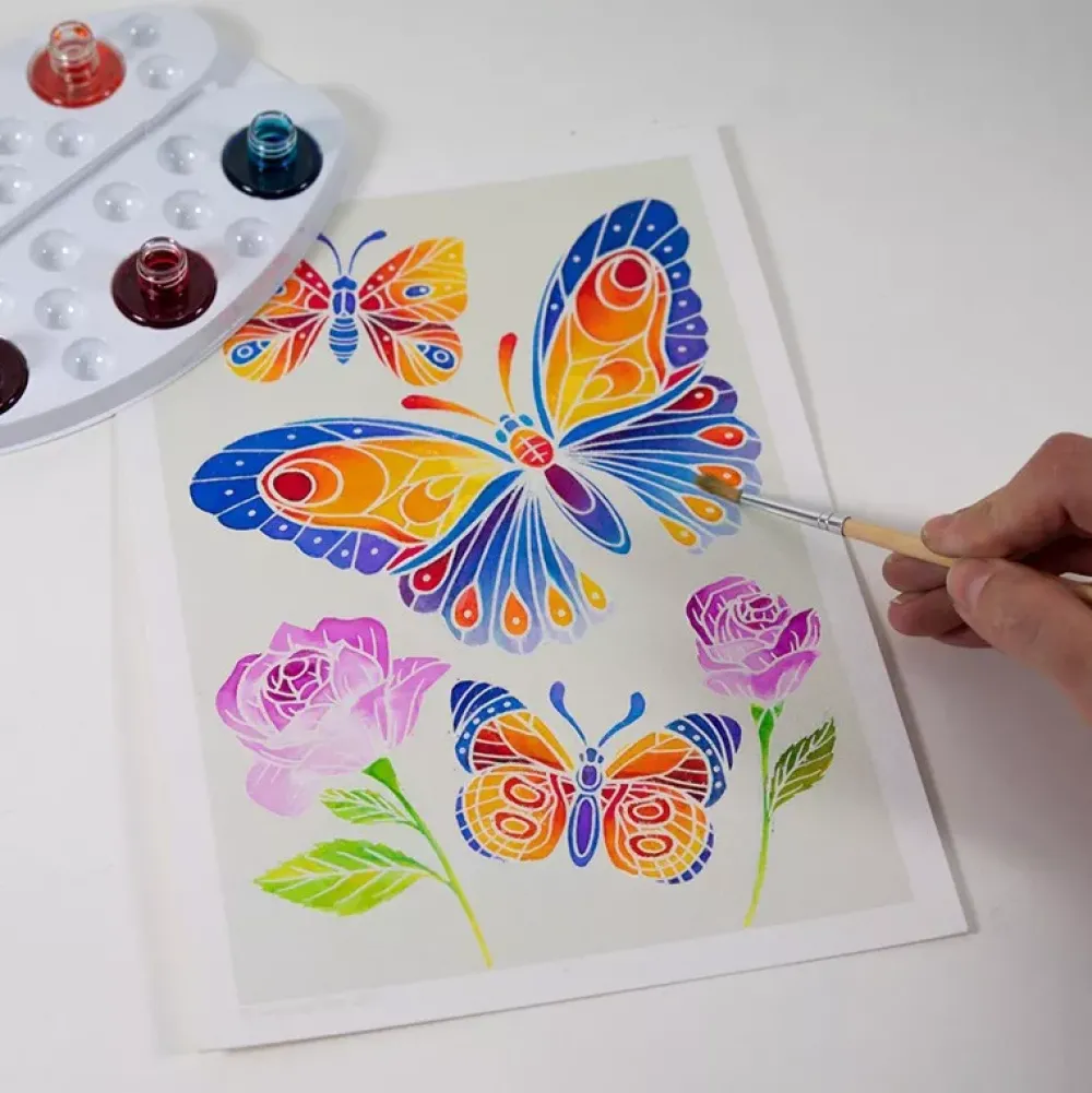 SentoSphère Aquarellum Junior Mariposas Y Flores Best Sale