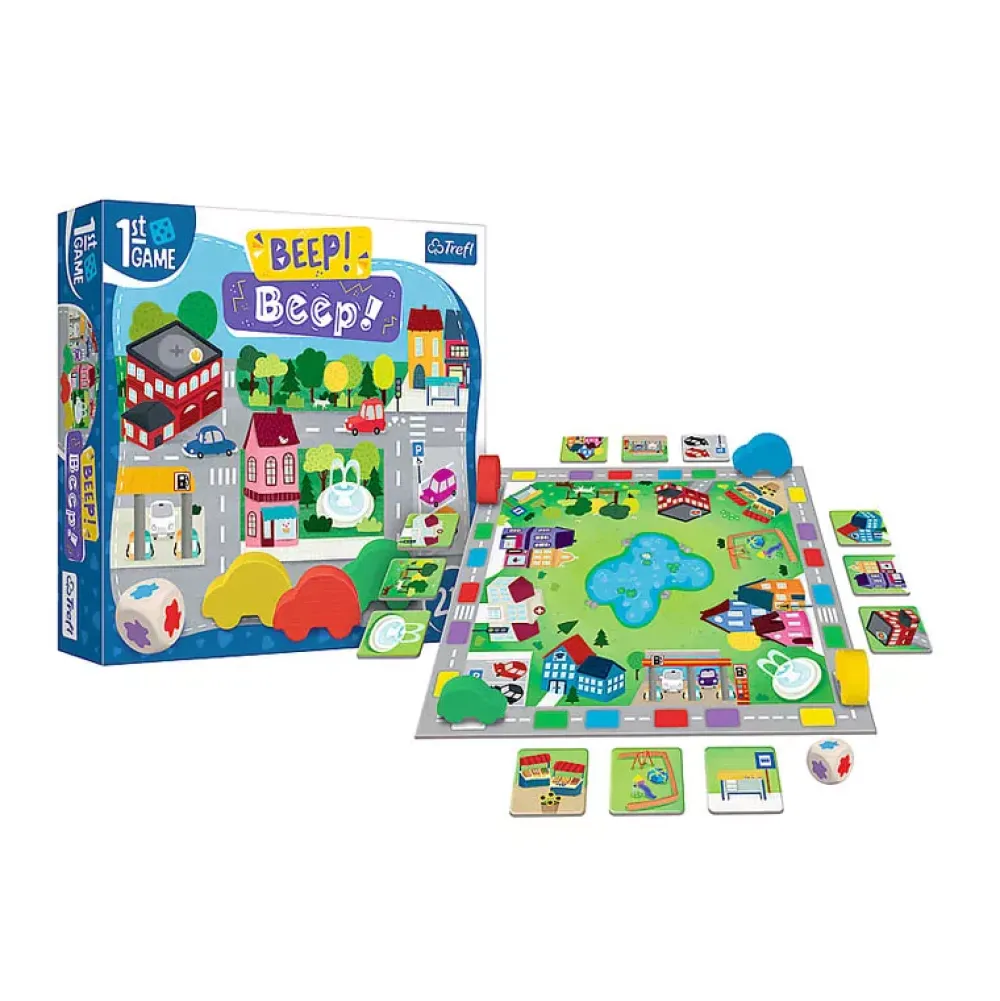 Átomo Games Beep! Beep!: Mi Primer Juego De Mesa Sale