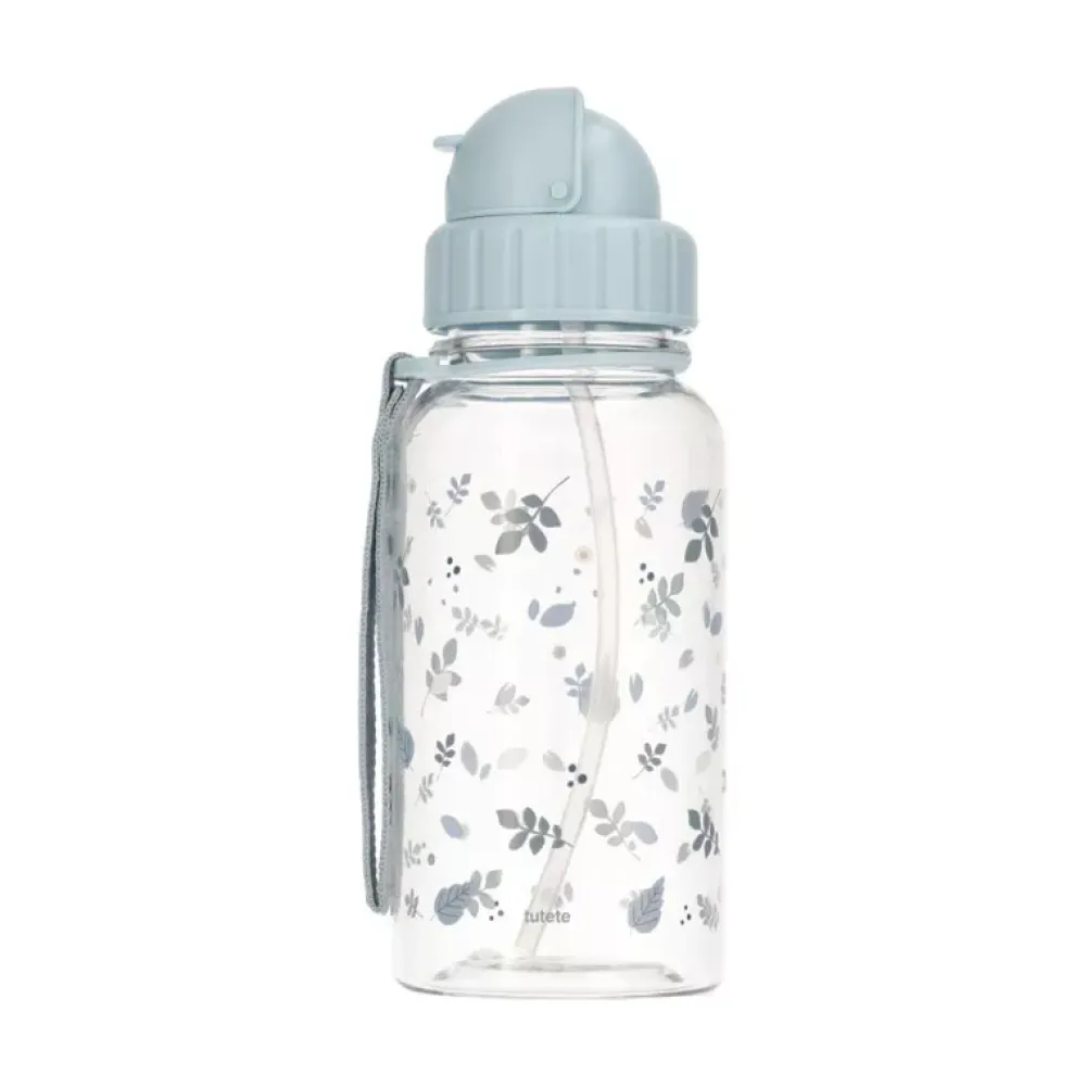Tutete Botella Plastico Leaves Blue Fashion