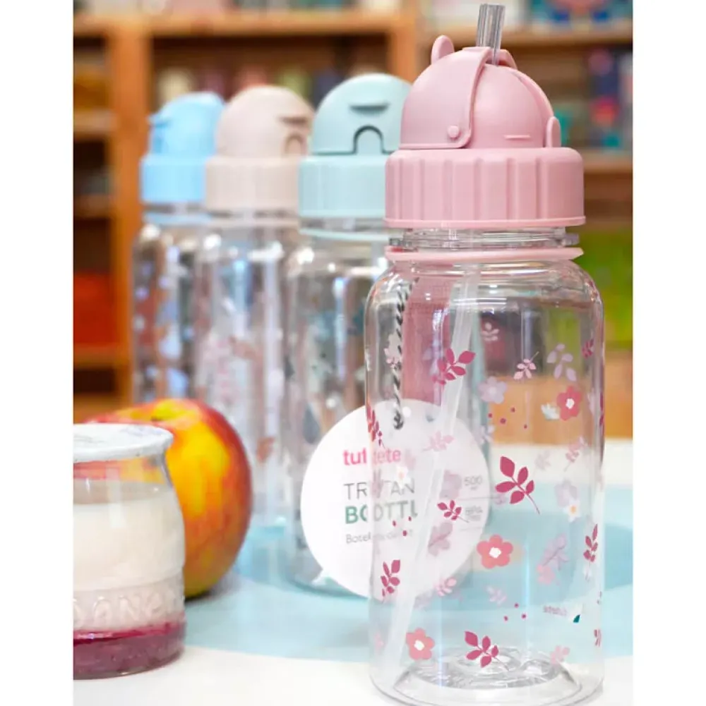 Tutete Botella Plastico Leaves Blue Fashion