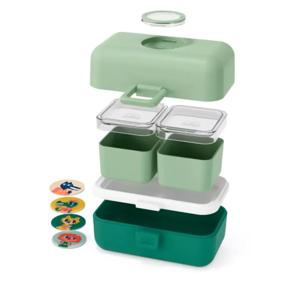 Monbento Caja Merienda Tresor Verde Forest Store