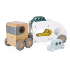 Janod Camion Transportador De Coches Con 3 Vehiculos Outlet