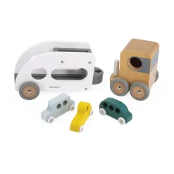 Janod Camion Transportador De Coches Con 3 Vehiculos Outlet