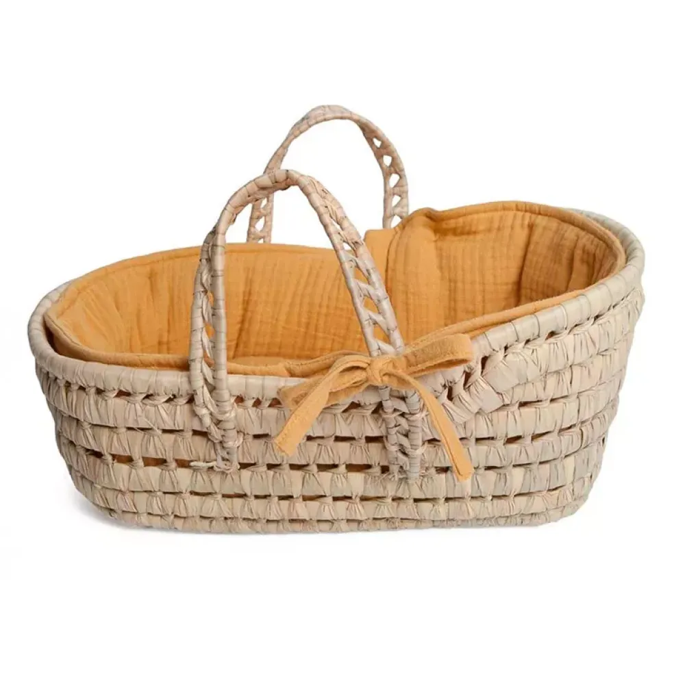 Barrutoys Capazo De Mimbre Bobble Mostaza Flash Sale