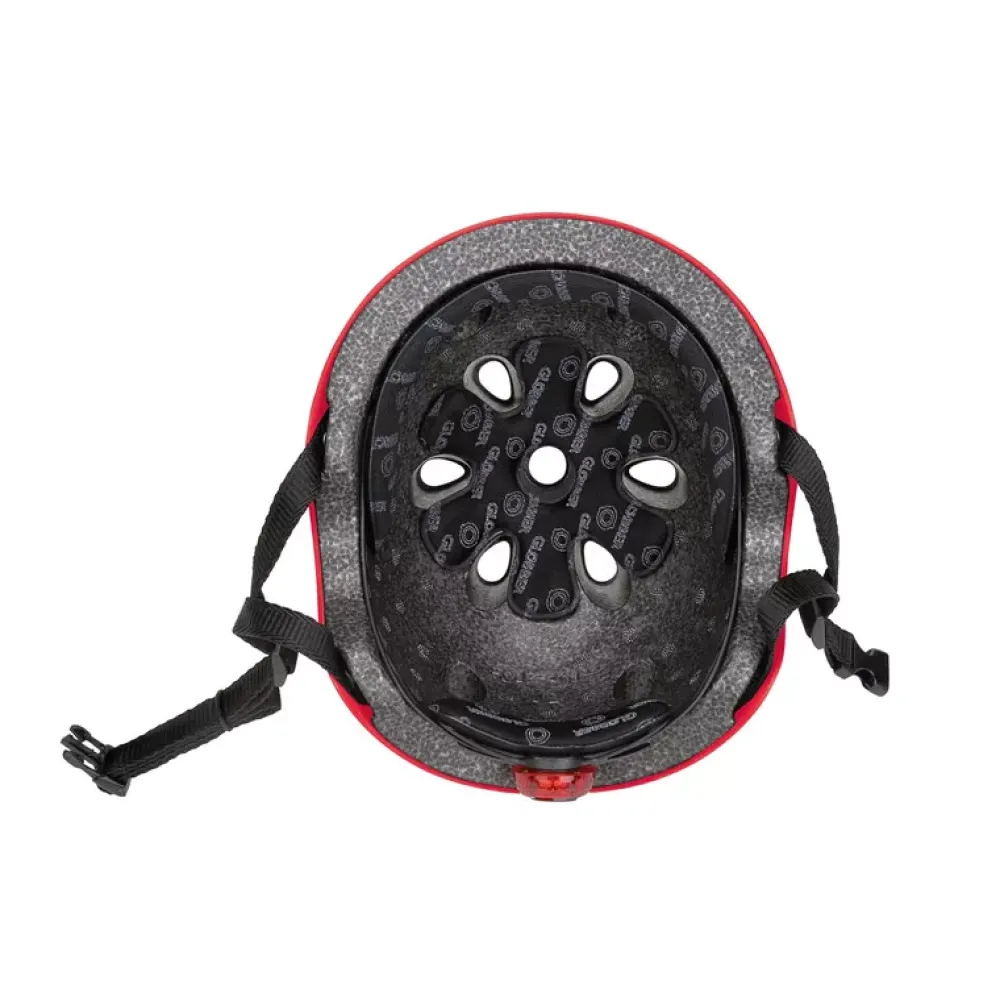 Globber Casco Junior Con Luces Rojo New