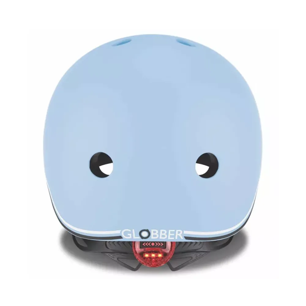 Globber Casco Pequeno Con Luces Azul Pastel Cheap