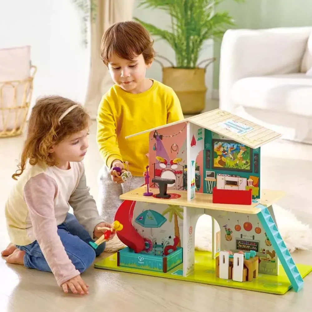 Hape Casita Con Sonidos Rock And Slide Online