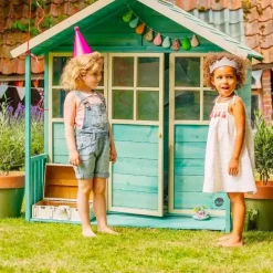 Plum Casita De Madera Para Jardin Azul Teal Best Sale
