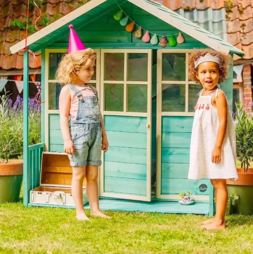 Plum Casita De Madera Para Jardin Azul Teal Best Sale