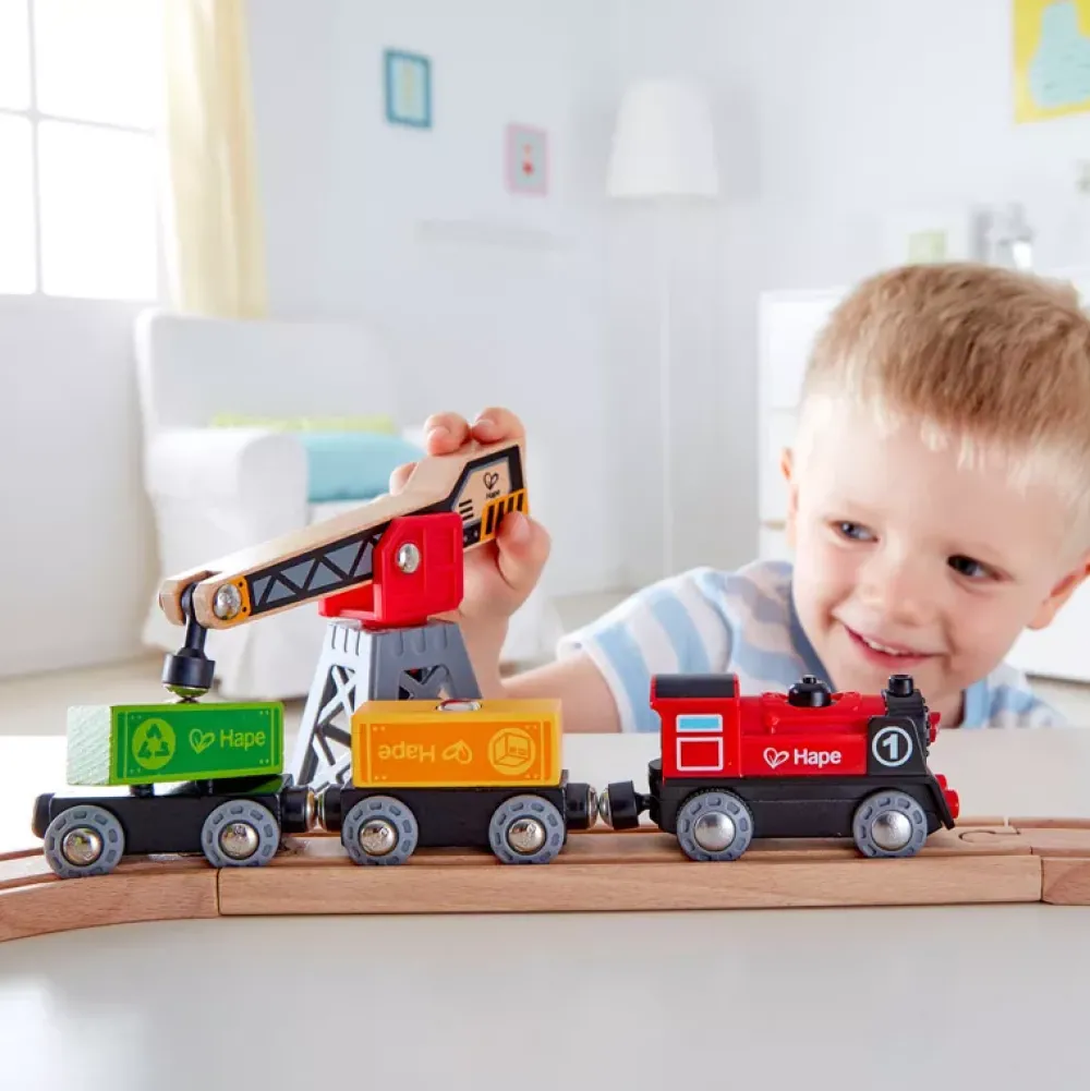 Hape Circuito De Tren: Despacho De Carga Fashion