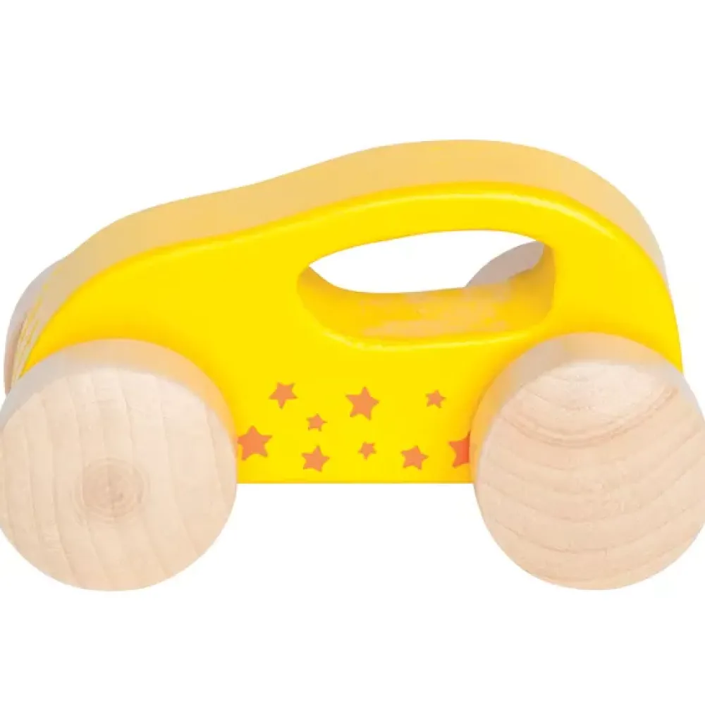 Hape Coche De Madera Amarillo Cheap