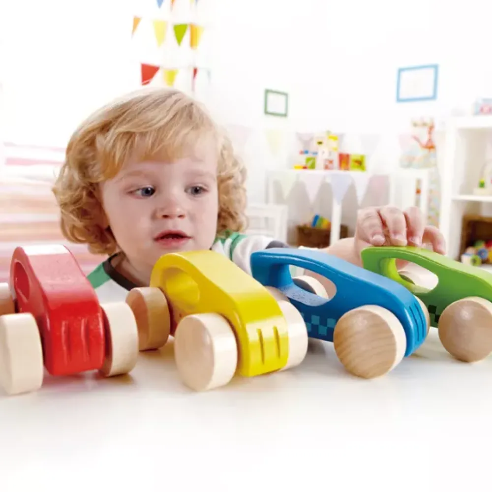 Hape Coche De Madera Amarillo Cheap