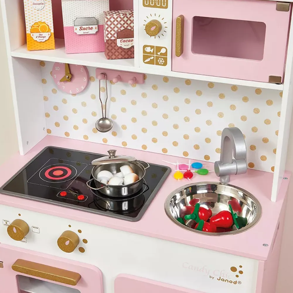 Janod Cocinita De Madera Candy Chic Clearance
