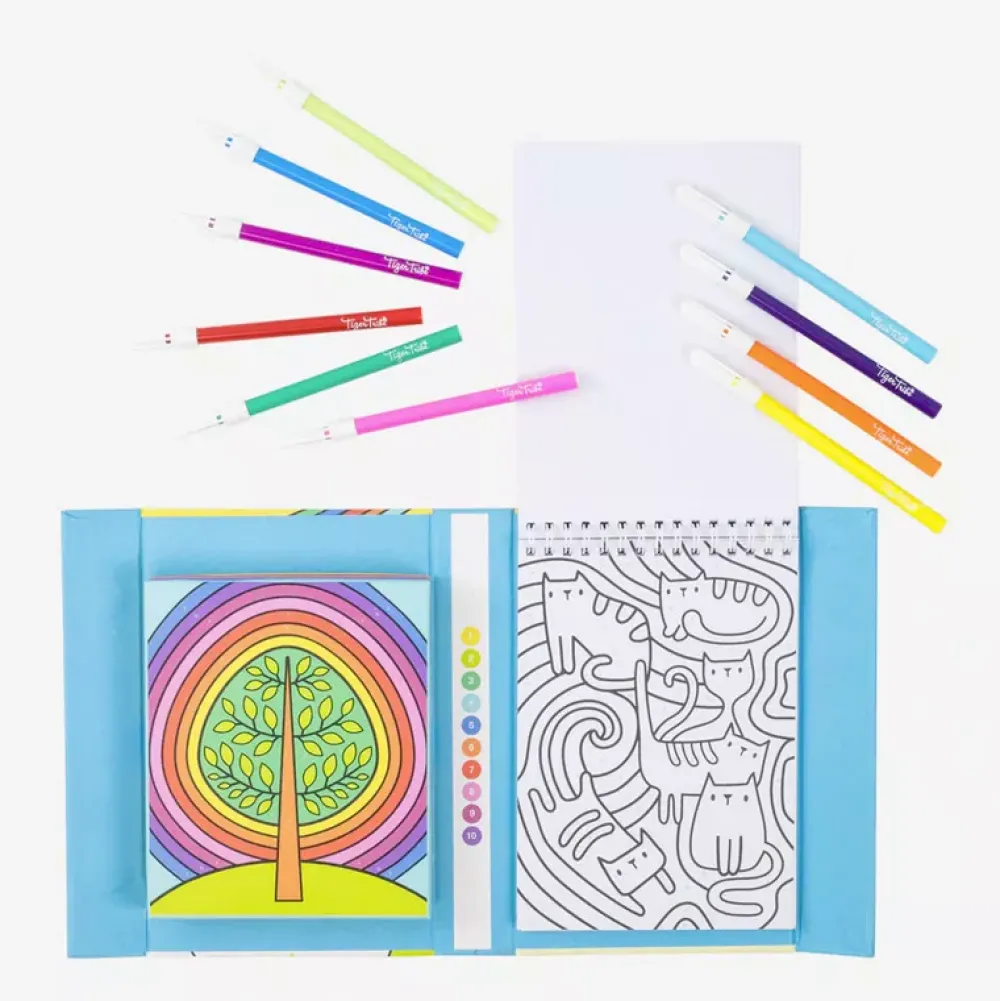 Tiger Tribe Colorear Por Numeros: Jardin Arcoiris Discount