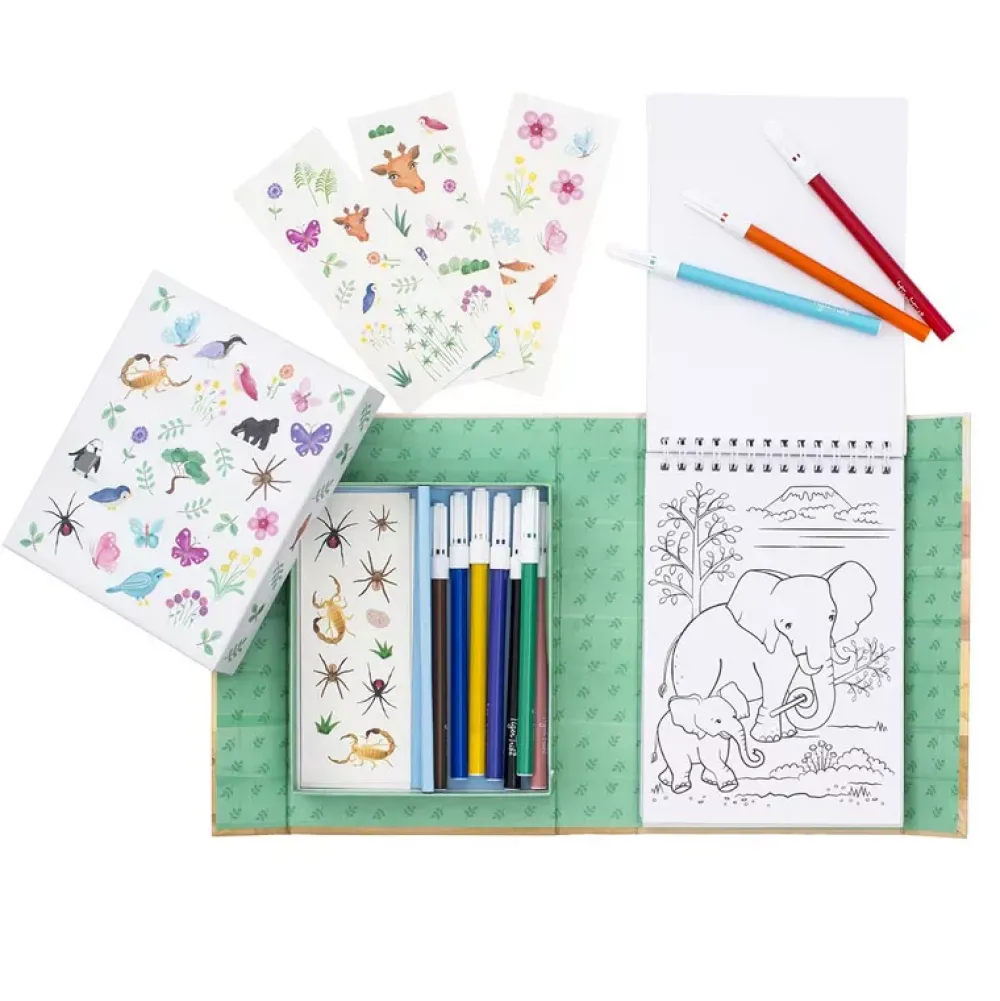 Tiger Tribe Colouring Set: Animales Best