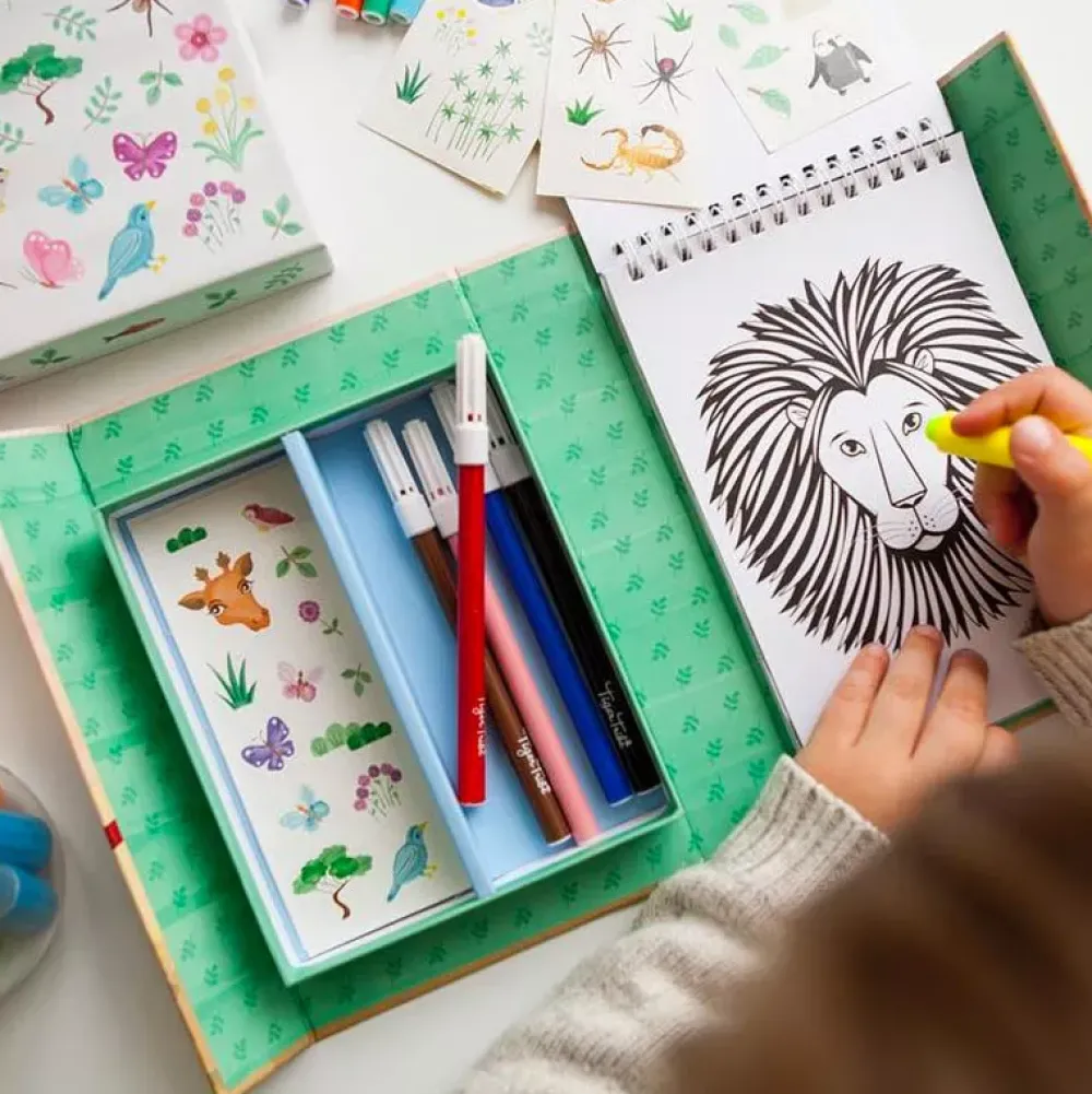 Tiger Tribe Colouring Set: Animales Best