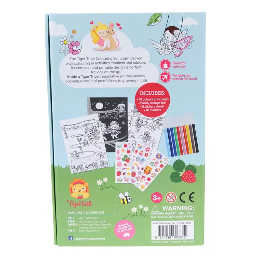 Tiger Tribe Colouring Set: Hadas Del Bosque Shop