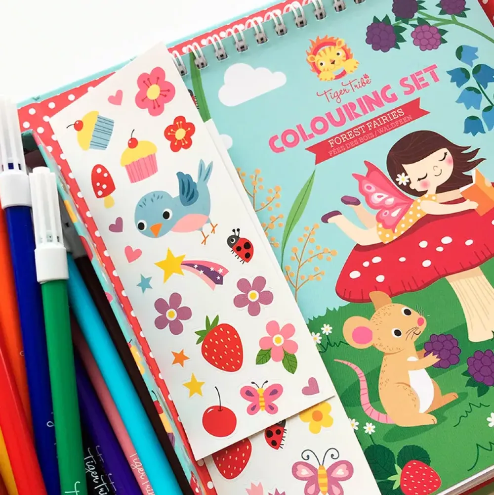 Tiger Tribe Colouring Set: Hadas Del Bosque Shop
