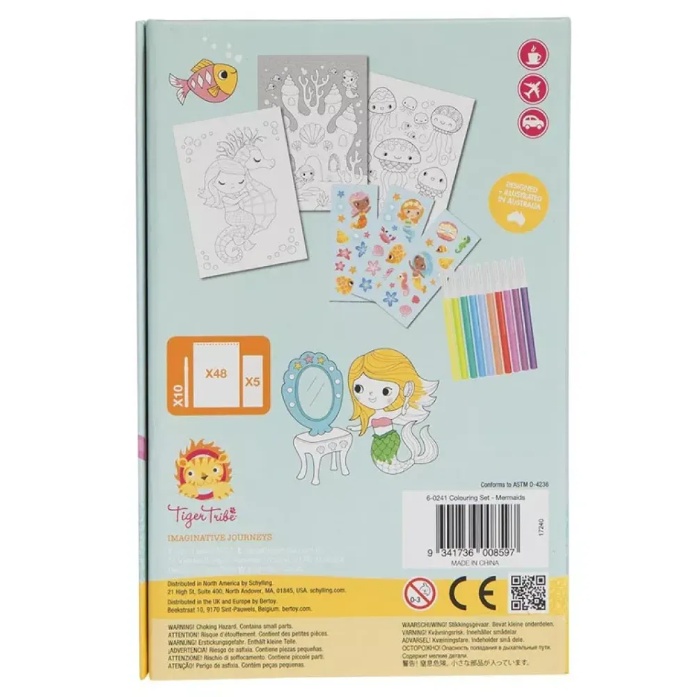 Tiger Tribe Colouring Set: Sirenas Store