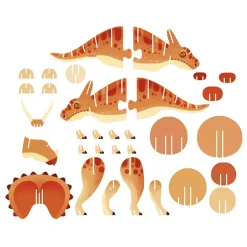 Janod Dino: Puzzle Con Volumen Triceratops Discount