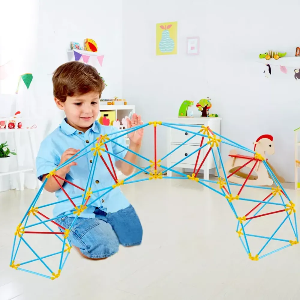 Hape Flexistix: Kit Estructuras Geodesicas Hot