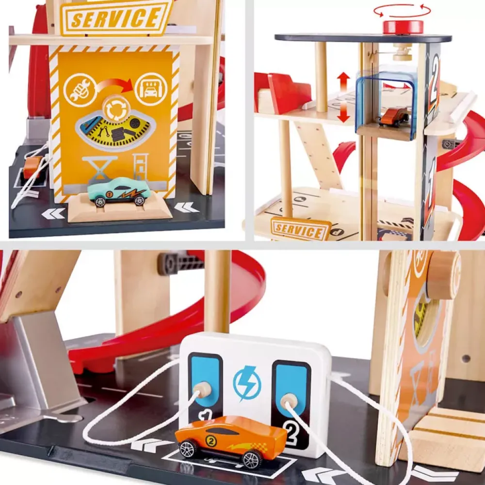 Hape Garaje Con Saltos Y Piruetas Store