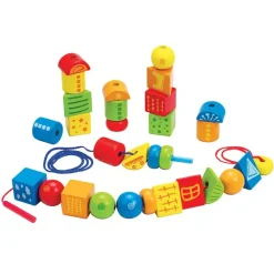 Hape Juego De Ensartar Formas Y Colores New