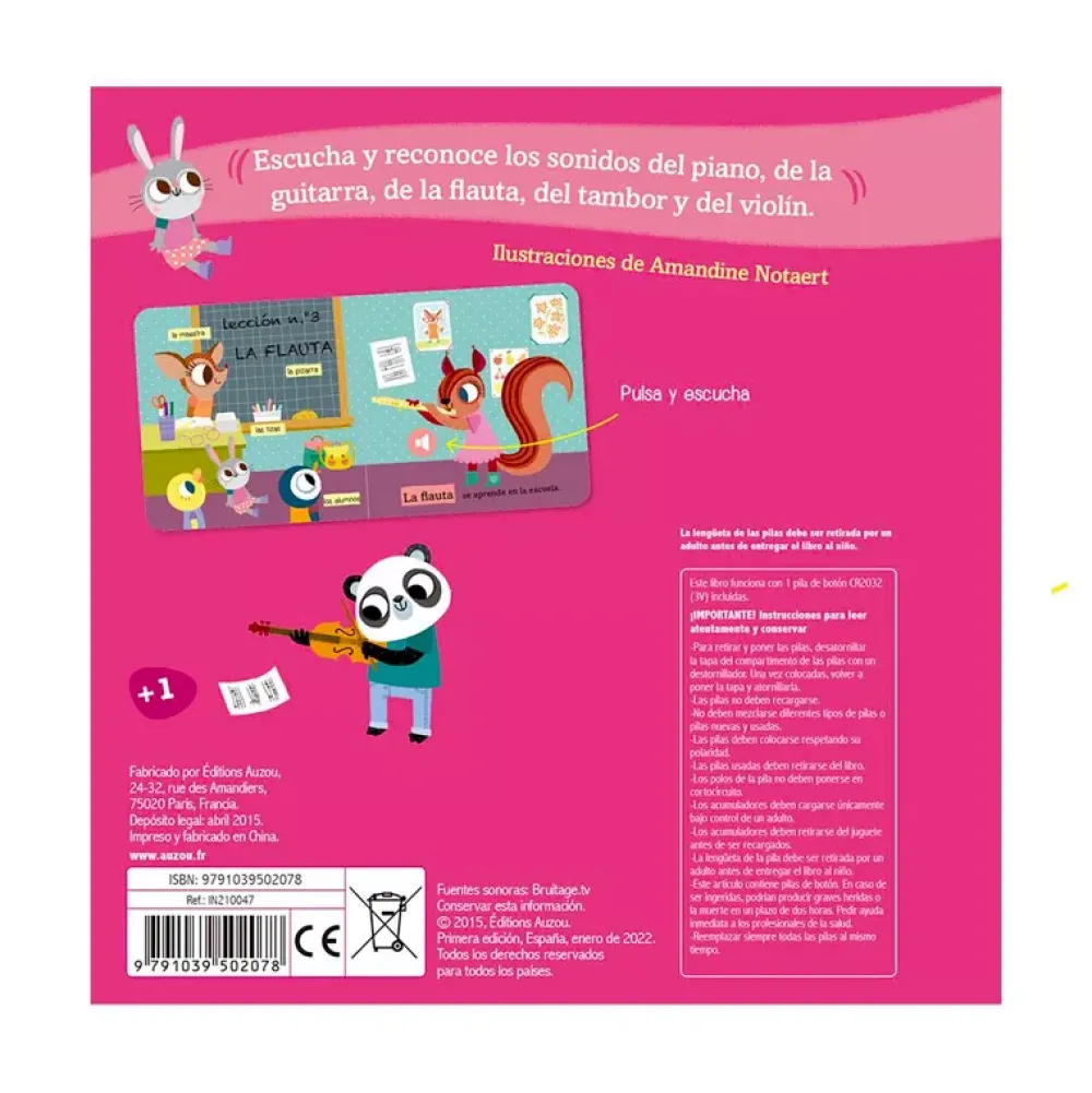 Auzou Libro De Sonidos: Los Instrumentos De Musica Hot