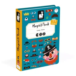 Janod Magnetibook Crazy Boy Faces Flash Sale