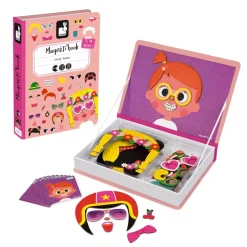 Janod Magnetibook Crazy Girl Faces Outlet
