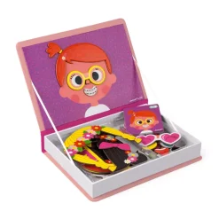 Janod Magnetibook Crazy Girl Faces Outlet