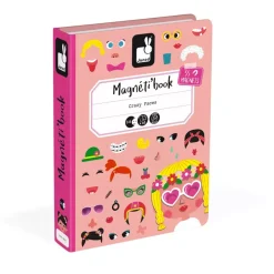 Janod Magnetibook Crazy Girl Faces Outlet