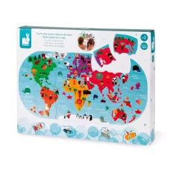 Janod Mapa Del Mundo De Bano New