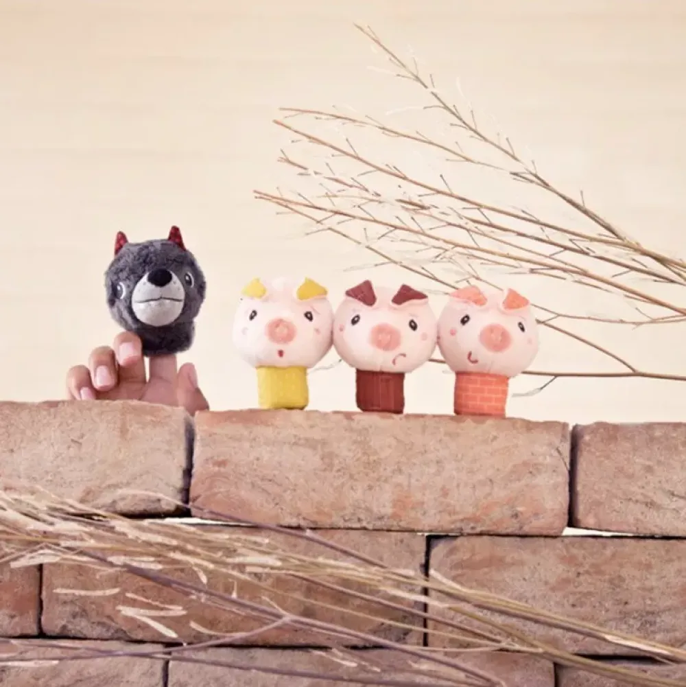 Lilliputiens Marionetas De Dedo: El Lobo Y Los 3 Cerditos Online