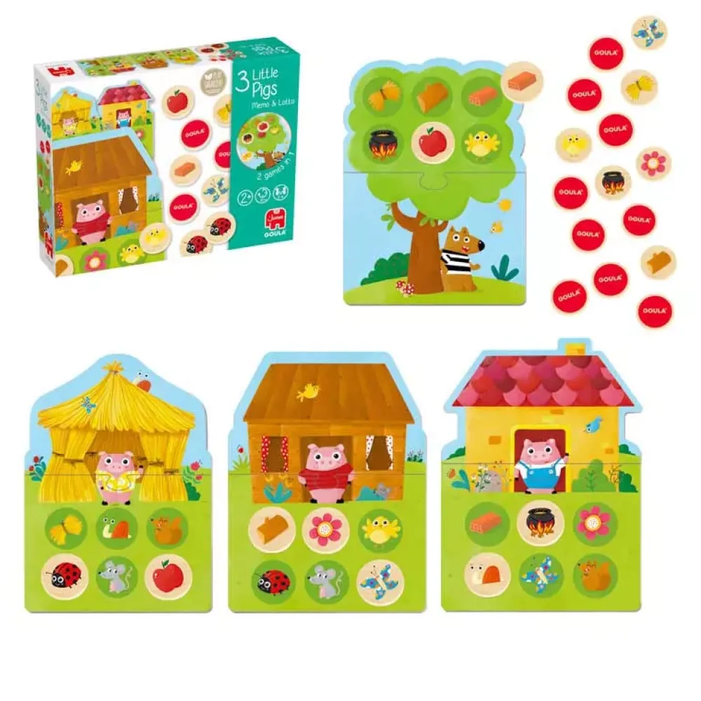 Goula Memo Loto Los 3 Cerditos Clearance