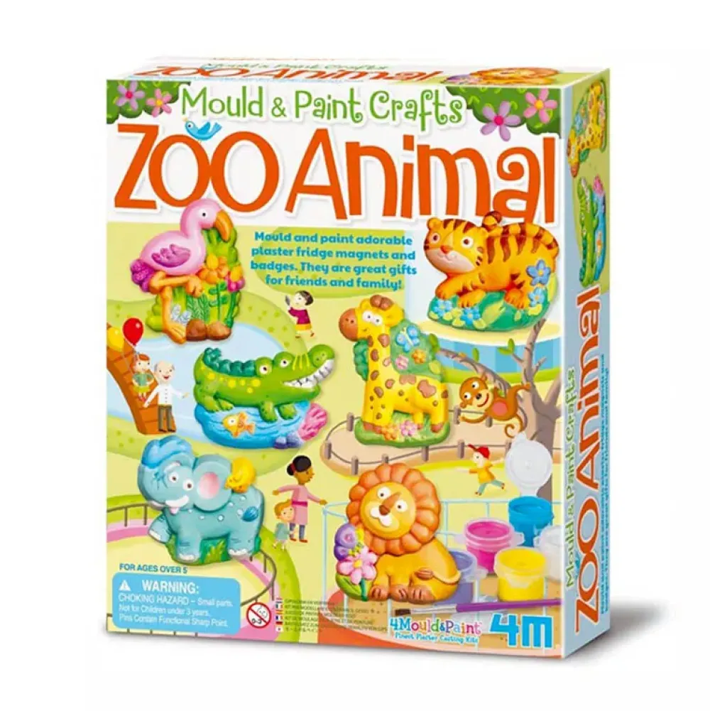 4M Moldea Y Pinta Animales Del Zoo New