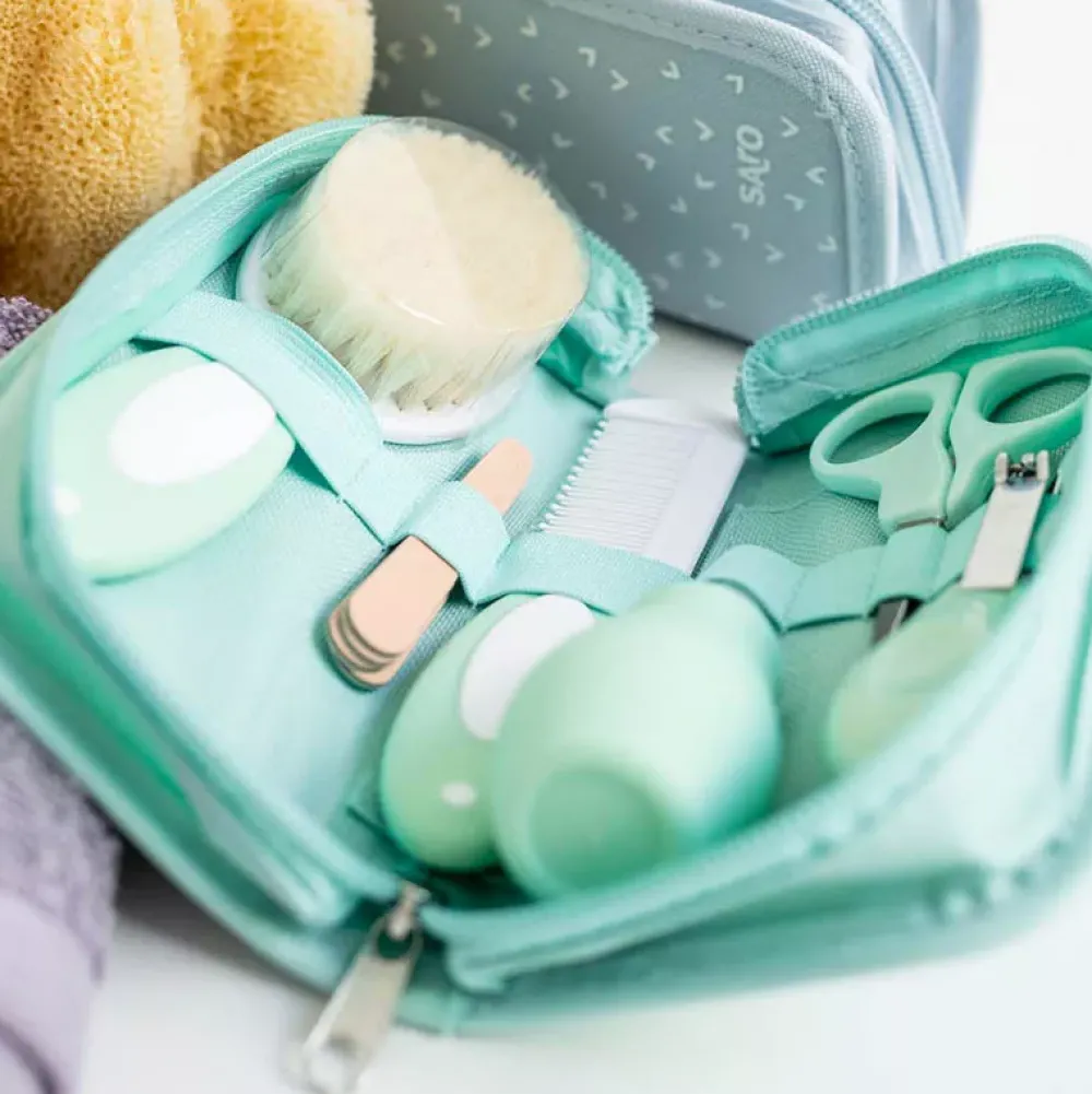 Saro Neceser De Aseo Para El Bebe Gris Flash Sale