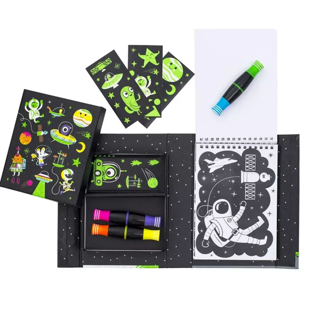 Tiger Tribe Neon Colouring Set: Espacio Outlet