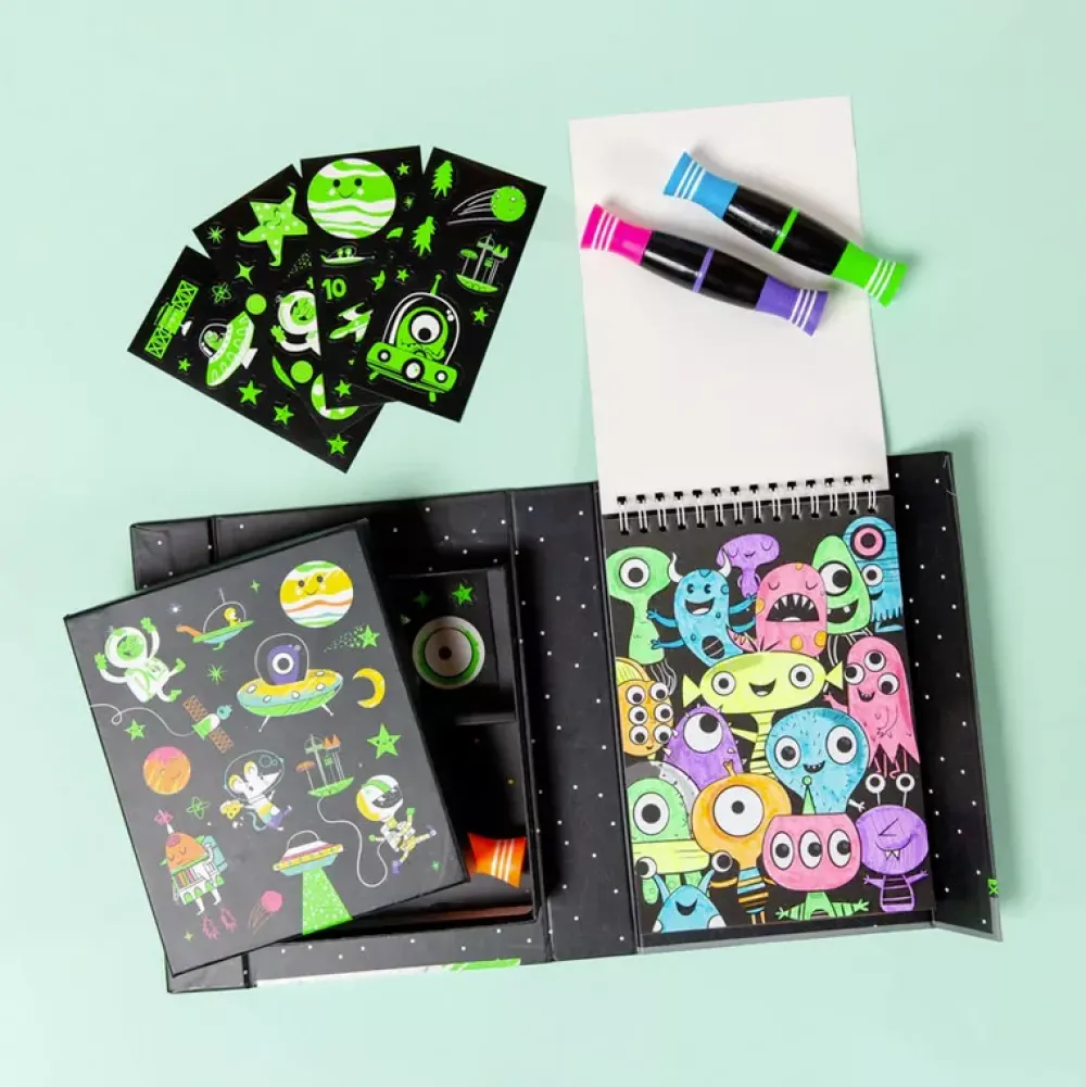Tiger Tribe Neon Colouring Set: Espacio Outlet