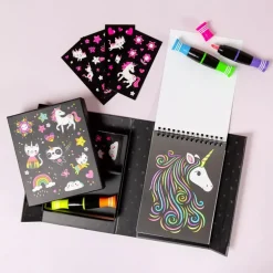 Tiger Tribe Neon Colouring Set: Unicornios Y Amigos Flash Sale