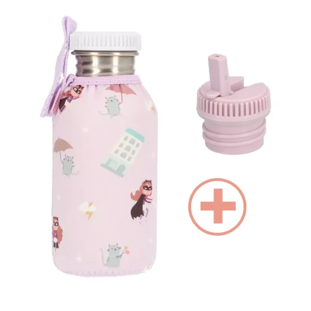 Tutete Pack Botella Acero Fantastic Girl 500 Ml Con Tapon Boquilla Flash Sale