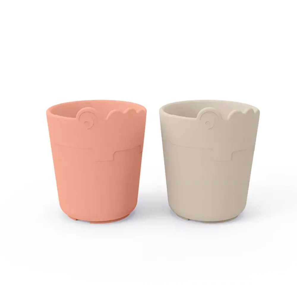 Done by Deer Pack De 2 Vasos Croco Arena Coral Best Sale