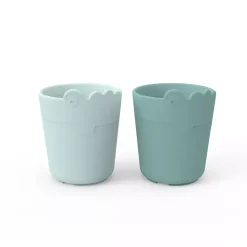 Done by Deer Pack De 2 Vasos Croco Azul Discount