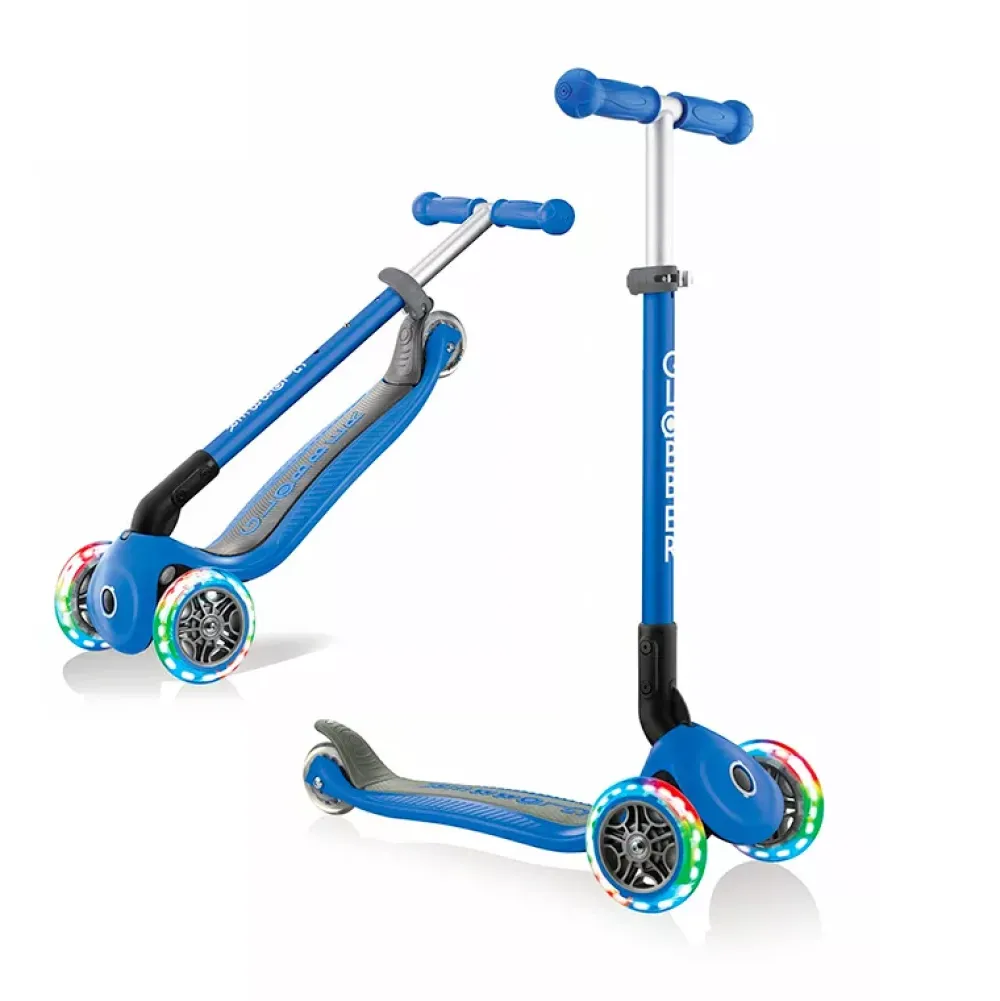 Globber Patinete Primo Azul Plegable Y Con Luces Best Sale