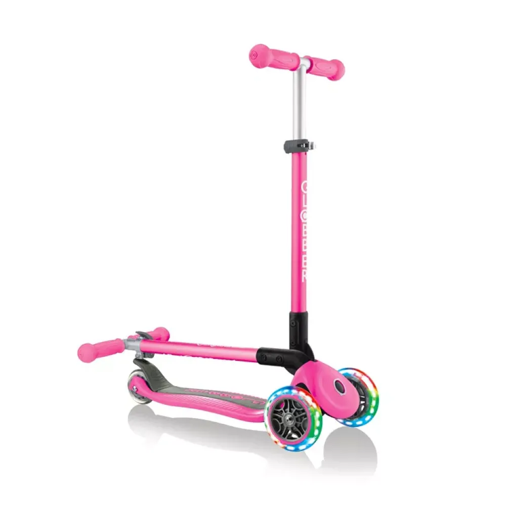 Globber Patinete Primo Rosa Plegable Y Con Luces Flash Sale