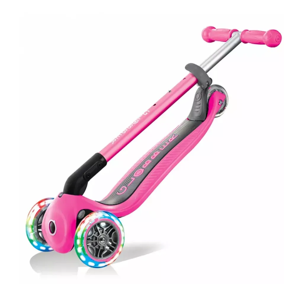 Globber Patinete Primo Rosa Plegable Y Con Luces Flash Sale