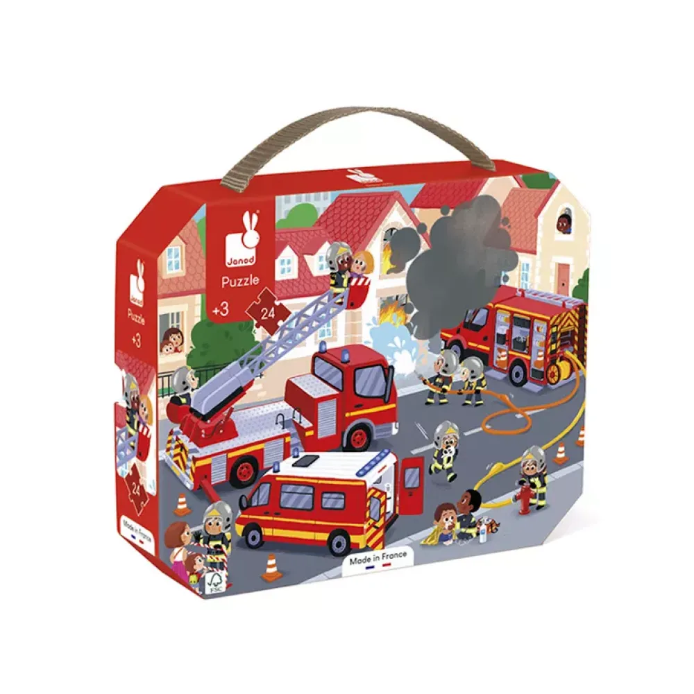 Janod Puzzle Bomberos: 24 Piezas Outlet