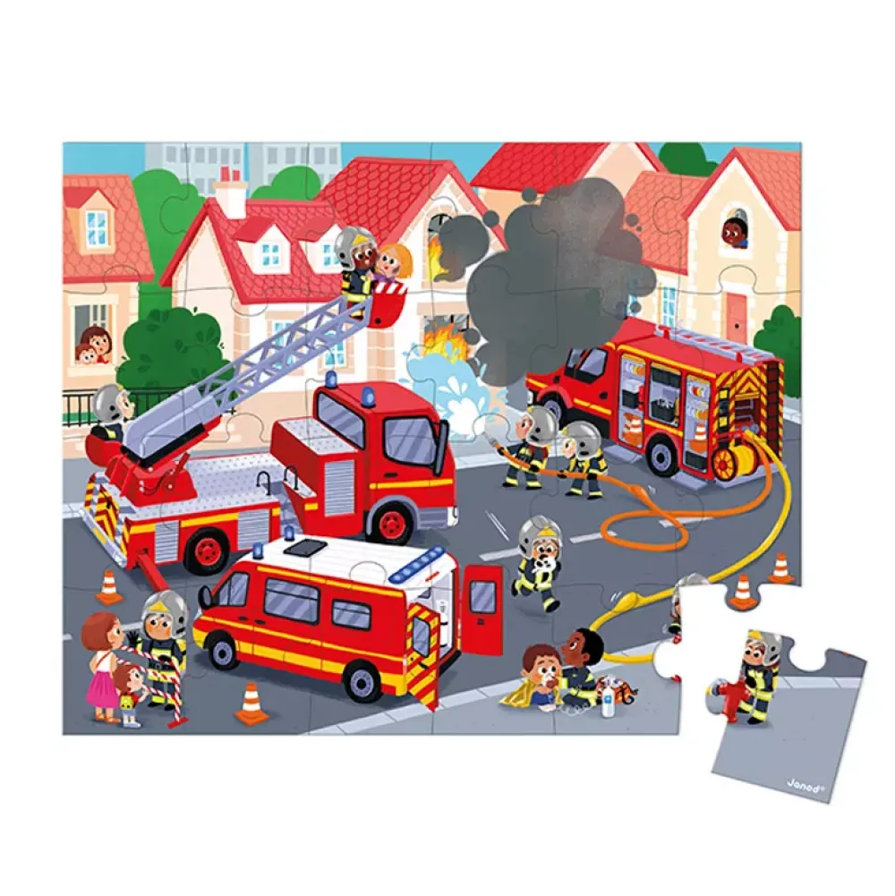 Janod Puzzle Bomberos: 24 Piezas Outlet