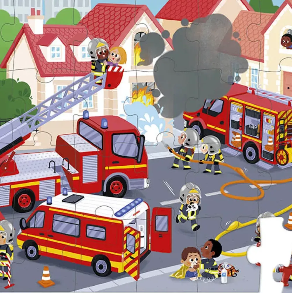 Janod Puzzle Bomberos: 24 Piezas Outlet